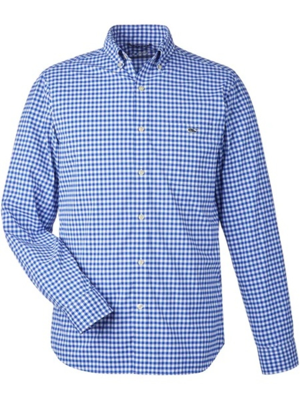 Vineyard Vines Blue & White Gingham Button-Down Shirt